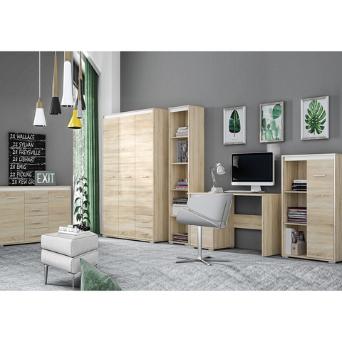 Zestaw duży młodzieżowy AVO 4 komoda regał biurko szafa komplet