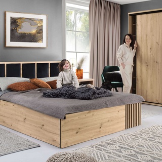 szafka 48 nocna z szufladami na nóżkach Cali 17 stolik nocny loft