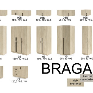 regał 58,5 otwarty Braga 06 z półkami słupek wysoki dostawka