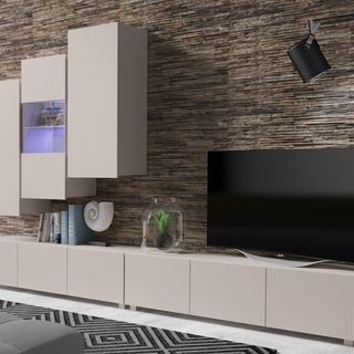 zestaw nowoczesny Calabrini 18 wisząca stojąca rtv meblościanka