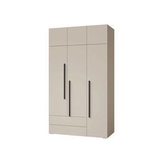 szafa 135 wysoka z nadstawką Lorin 01 / 17 z szufladami półkami drążkiem