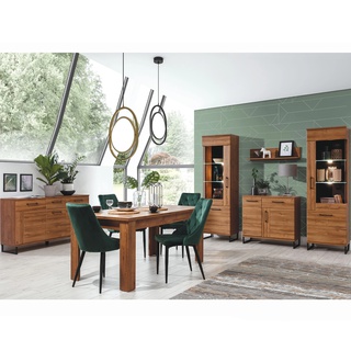 zestaw mebli pokojowych Ivo 1 komoda witryna stół komplet do salonu