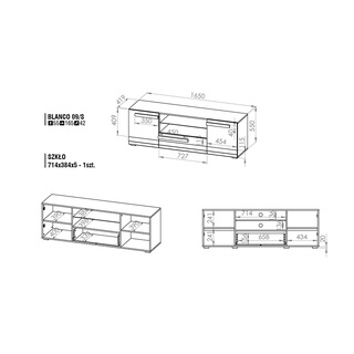 Stolik RTV Blanco 09 szeroki