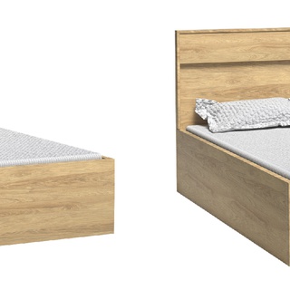 łóżko 160x200 z pojemnikiem podnoszone Mediolan 09 z zagłówkiem