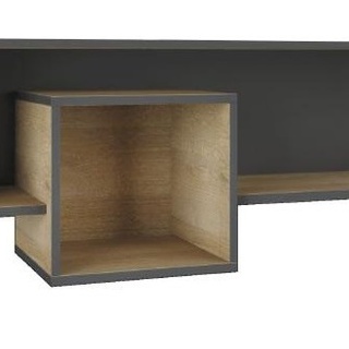 zestaw narożna meblościanka Nano 7 z biurkiem łóżkiem szafą rogową