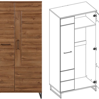 zestaw Ivo 3 komoda szafa na nóżkach do pokoju sypialni korytarza