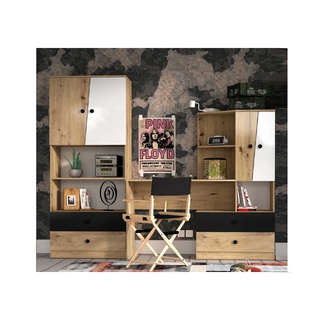 zestaw mały dla dzieci młodzieży ucznia Nero 7 biurko regał komplet