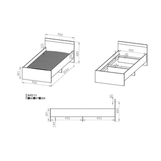 Łóżko Avo 11