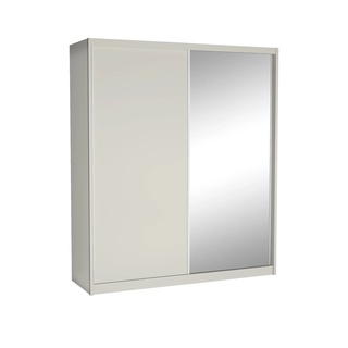 szafa 208 wysoka z lustrem Maciej  biała kaszmir artisan kraft sonoma