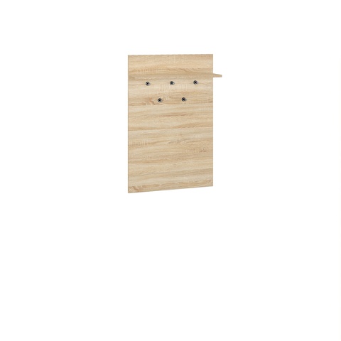 Wieszak 68 panel na ścianę CARO 18 z wieszakami sonoma
