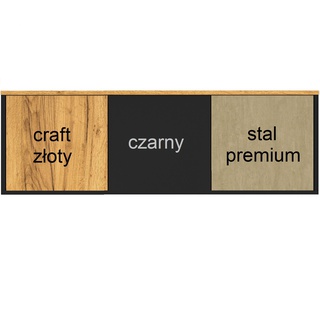 szafa 92 ubraniowa Colt 02 z półkami drążkiem loftowa nowoczesna