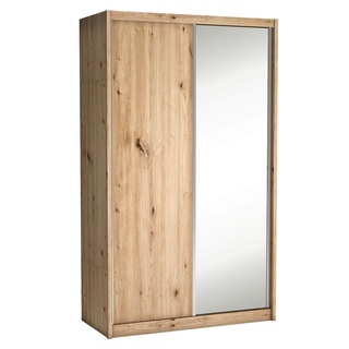 szafa 143 wysoka z lustrem Karol przesuwna mix kolor do pokoju sypialni