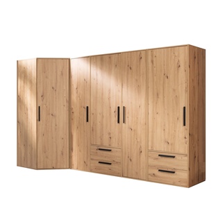 zestaw narożny rogowy ARTI B komplet duży szaf do sypialni garderoby