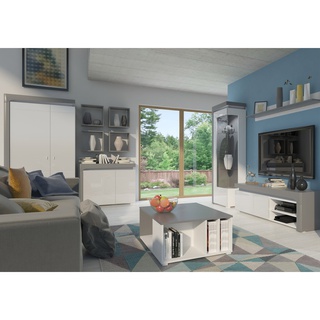 szafa 102 ubraniowa Thea White WHS-2 z półkami drążkiem do pokoju