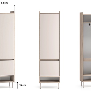szafa 54 mała Voco 01 ubraniowa wąska do przedpokoju korytarza