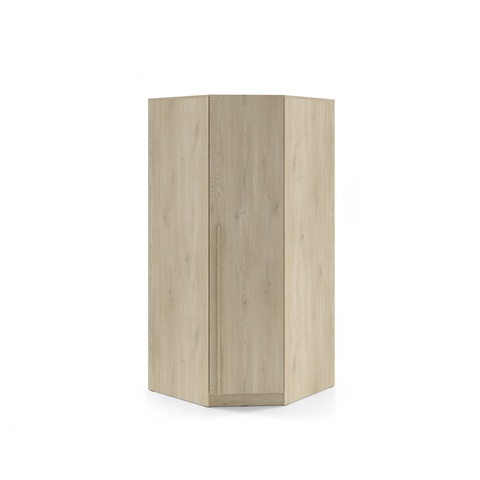 Szafa 95 narożna ubraniowa BRAGA 04 z półkami drążkami rogowa