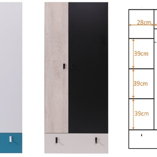 zestaw z biurkiem Planet 6 meblościanka do nauki młodzieżowa ucznia