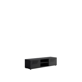 szafka 150 rtv telewizyna Maxione 09 stolik pod tv loft dąb czarna