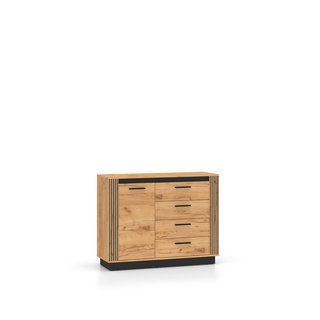 komoda 115 z szufladami Urso 07 nowoczesna loft szafka lamele frez