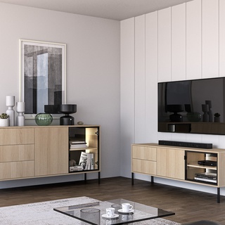 szafka 160 telewizyjna rtv Barnee 04 stolik pod tv szeroki nowoczesny