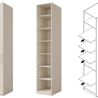 regał 45 zamykany wysoki Soreno R słupek z drzwiami półkami szafa