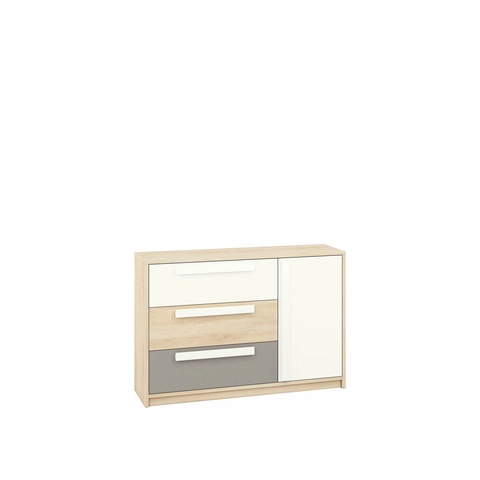 Komoda 138 z szufladami półką DROP 08 duża szafka do pokoju sypialni