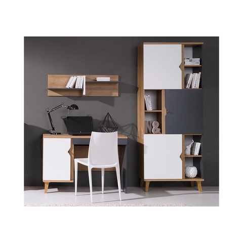 Zestaw młodzieżowy dziecięcych MEMONE L regał biurko mały komplet