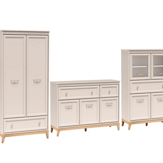 komoda 135 ,5 elegancka stylowa Windsor 01 na nóżkach szuflady półki