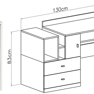 zestaw meble młodzieżowe Mobi B biurko narożna szafa łóżko regał ława