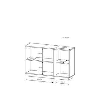 Komoda Arco F 138 biały połysk