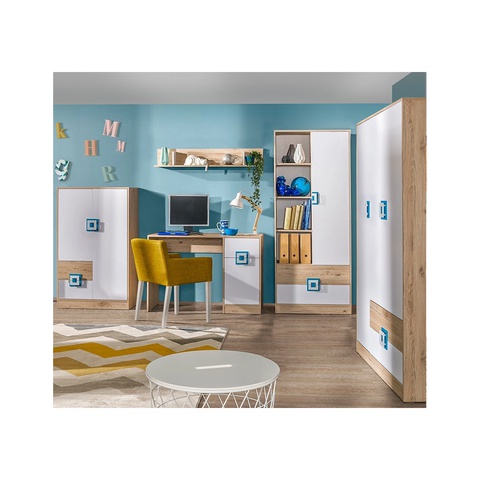 Zestaw duży NICO 4 z biurkiem do pokoju młodzieżowego dziecięcego