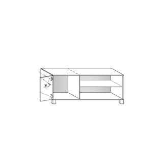 Stolik RTV T T12 120