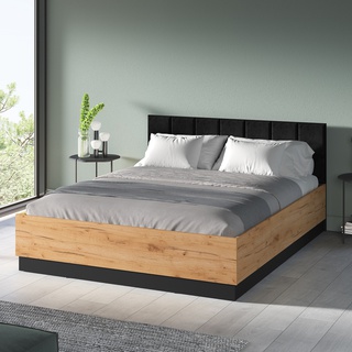 łóżko 160x200 z zagłówkiem tapicerowanym Urso 1402 loft 160