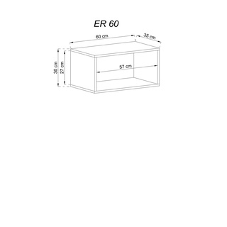 Regał wiszący Enjoy ER60 WYPRZEDAŻ