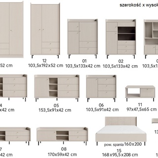 łóżko 160x200 z pojemnikiem Grande 14 160 z nogami zagłówkiem