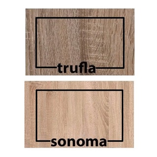 półka 107 wisząca prosta Dallas 10 sonoma trufla do pokoju sypialni