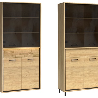 zestaw mebli nowoczesnych Mediolan 3 witryna komoda rtv szafka ława