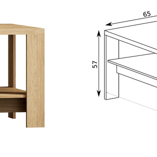 ława 120 duża z półką kawowa Mediolan 18 stolik kawowy do pokoju
