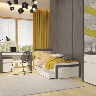 łóżko 90x200 z szufladami Alabama ABL-1 młodzieżowe pojedyncze 90