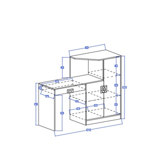 Biurko z szafką Nico 11