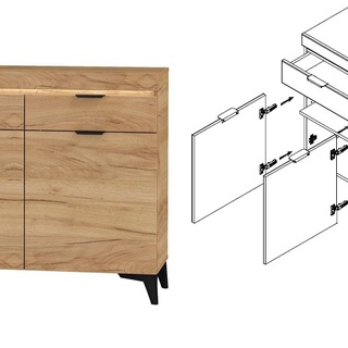 komoda 104 ,9 dwudrzwiowa z szufladami Bragi BGK-2 szafka na nóżkach