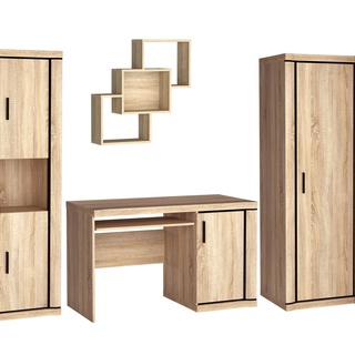 biurko 126 duże Dallas 13 z półką szafką do nauki pracy do pokoju biura