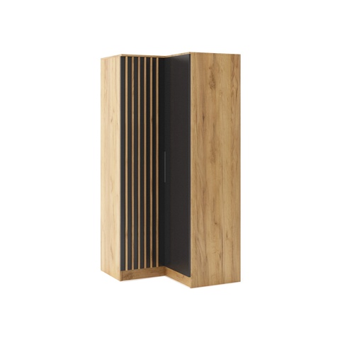 Szafa 100 narożna duża SORENTO rogowa z półkami lamelami nowoczesna