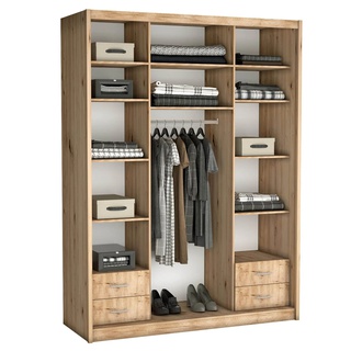 szafa 180 wysoka z lustrem Maciej II przesuwna do pokoju sypialni korytarza