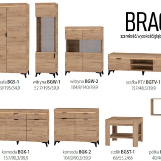 szafa 104 ,9 dwudrzwiowa ubraniowa Bragi BGS-1 półki drążki na nogach