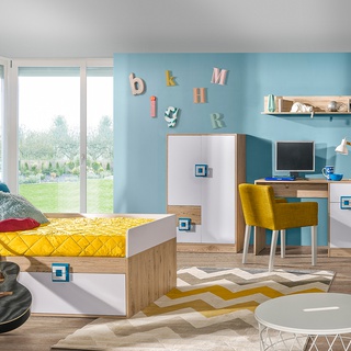 półka 120 wisząca Nico 13 ścienna prosta do pokoju sypialni korytarza