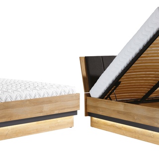 łóżko 180x200 z pojemnikiem podnoszone York Y18/ 180 nowoczesne loft
