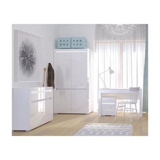 zestaw mebli dla młodzieży dzieci ucznia Alaska 7 biurko komoda szafa