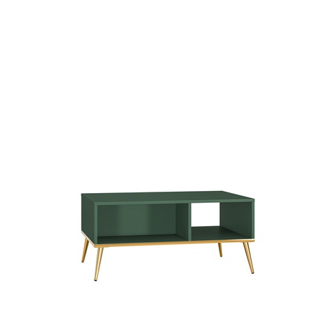 ława 90 złote nogi Forest 07 nowoczesny zielony stolik kawowy do pokoju salonu