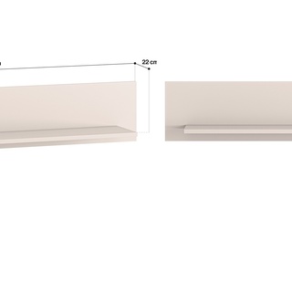 półka 120 ścienna Selgin 08 kaszmir cashmere do pokoju sypialni